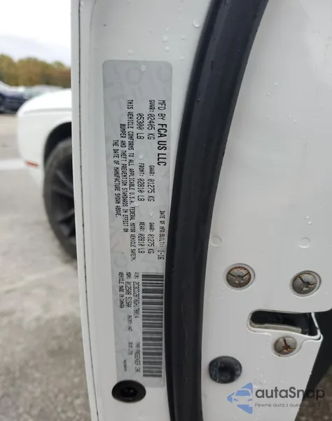 2016 Dodge Challenger R/T z USA, uszkodzony, nr VIN 2C3CDZBT0GH178014